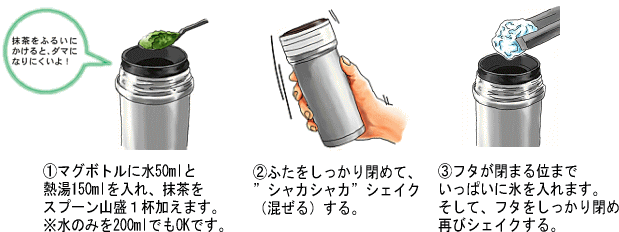 シャカシャカ抹茶！の作り方